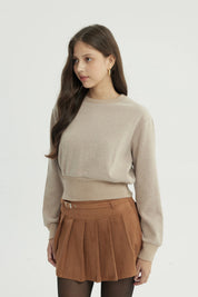 Sweater Mujer Regular Beige