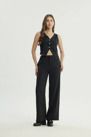 Blazer Mujer Slim Negro