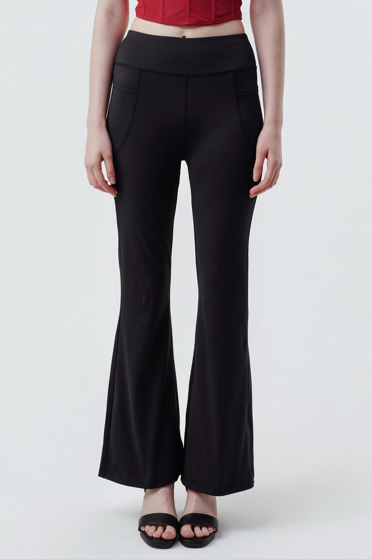 Calza Mujer Flare Negro