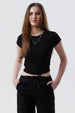 Polera Mujer Slim Fit Negro