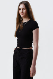 Polera Mujer Slim Fit Negro