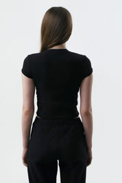 Polera Mujer Slim Fit Negro