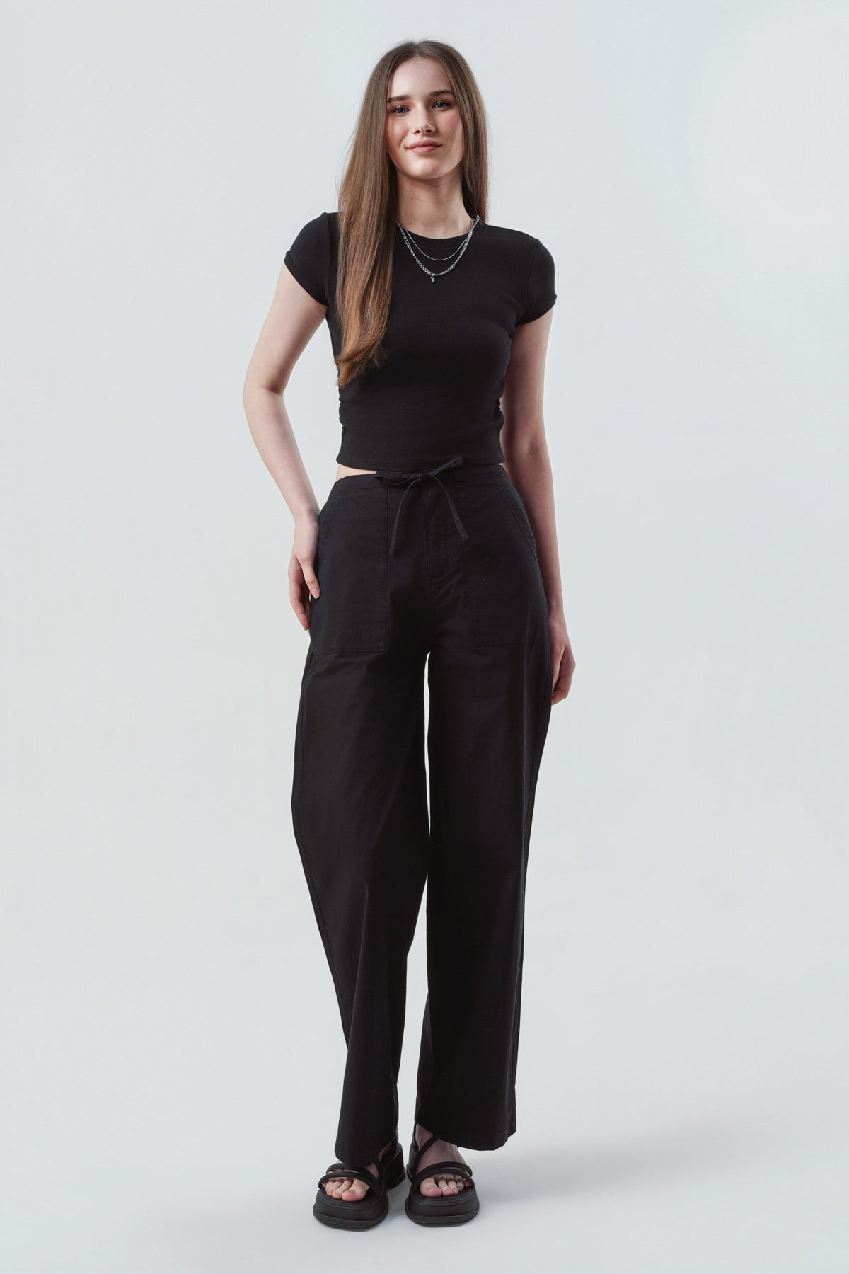 Polera Mujer Slim Fit Negro