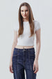 Polera Mujer Slim Fit Blanco