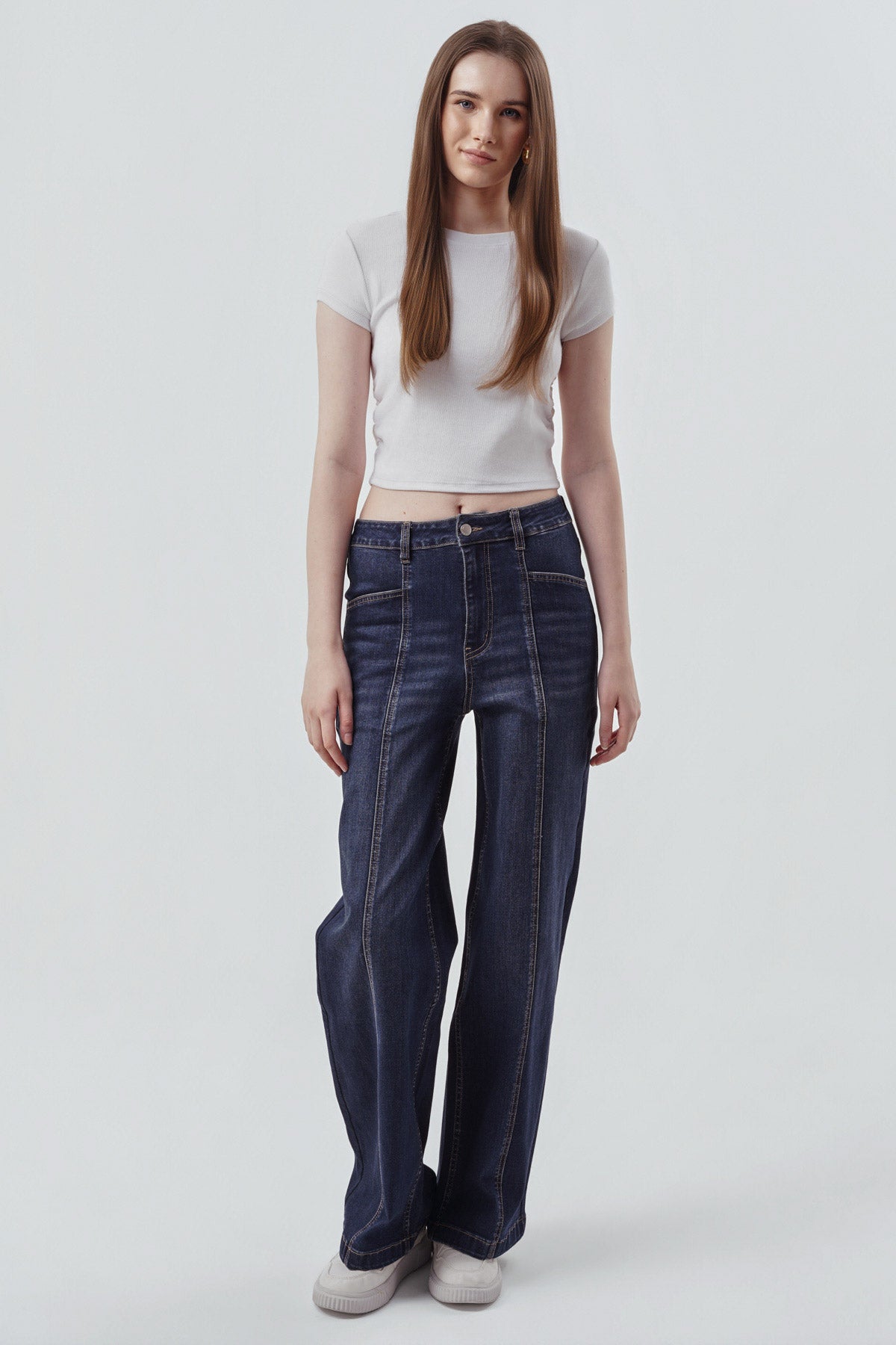 Polera Mujer Slim Fit Blanco