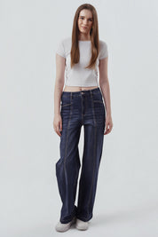 Polera Mujer Slim Fit Blanco