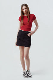 Polera Slim Fit Mujer Rojo
