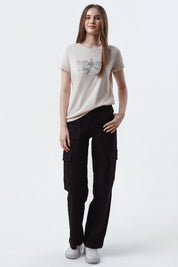 Polera Mujer Slim Beige Claro