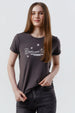 Polera Mujer Slim Gris Oscuro
