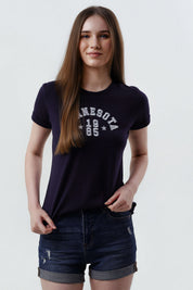 Polera Slim Mujer Azul