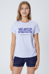 Polera Slim Mujer Celeste Claro