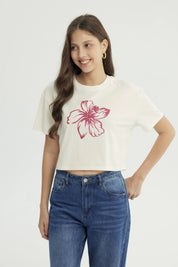Polera Mujer Classic Crema