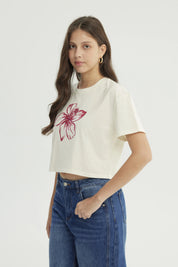 Polera Mujer Classic Crema
