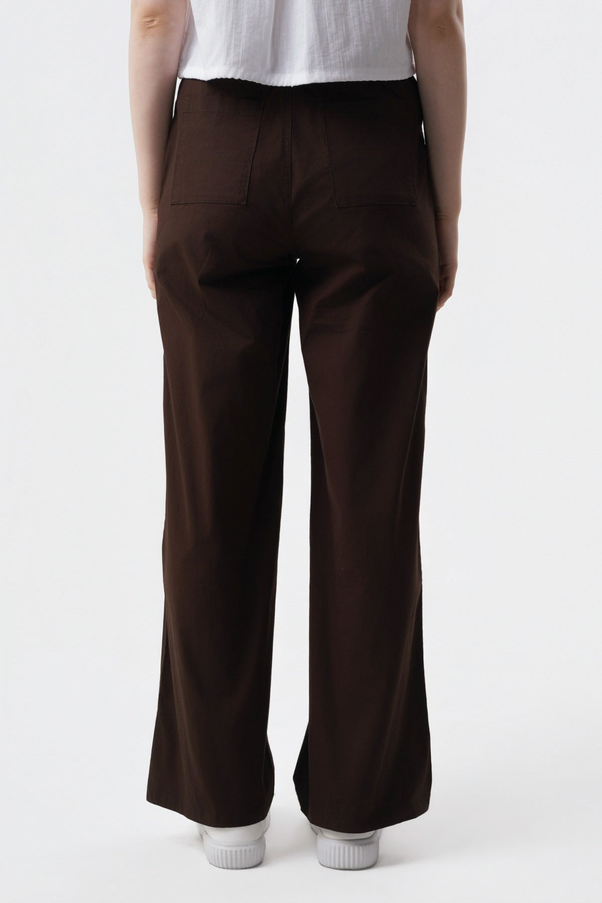 Pantalón Mujer Wide Leg Chocolate
