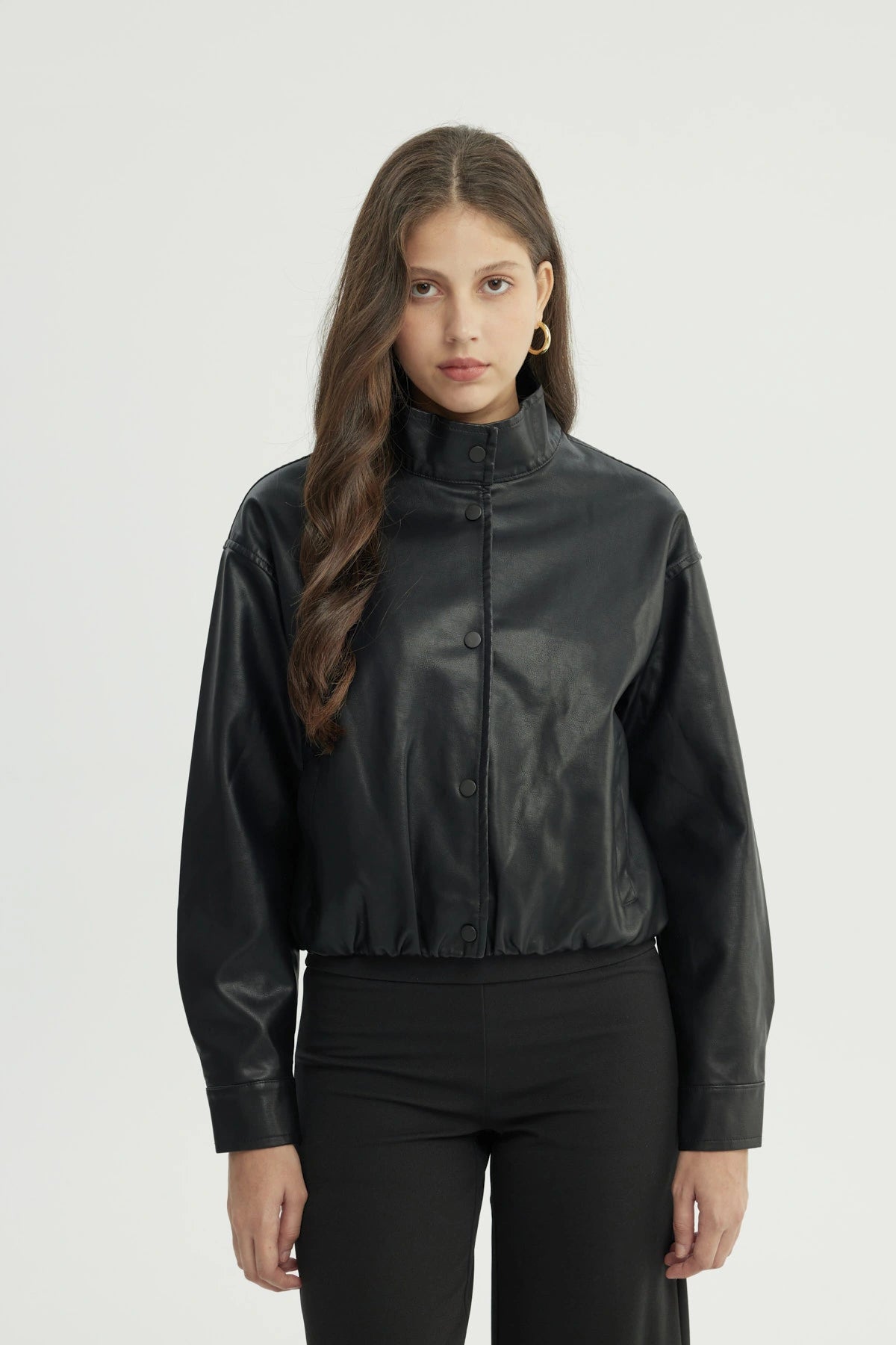 Chaqueta Mujer Regular Negro
