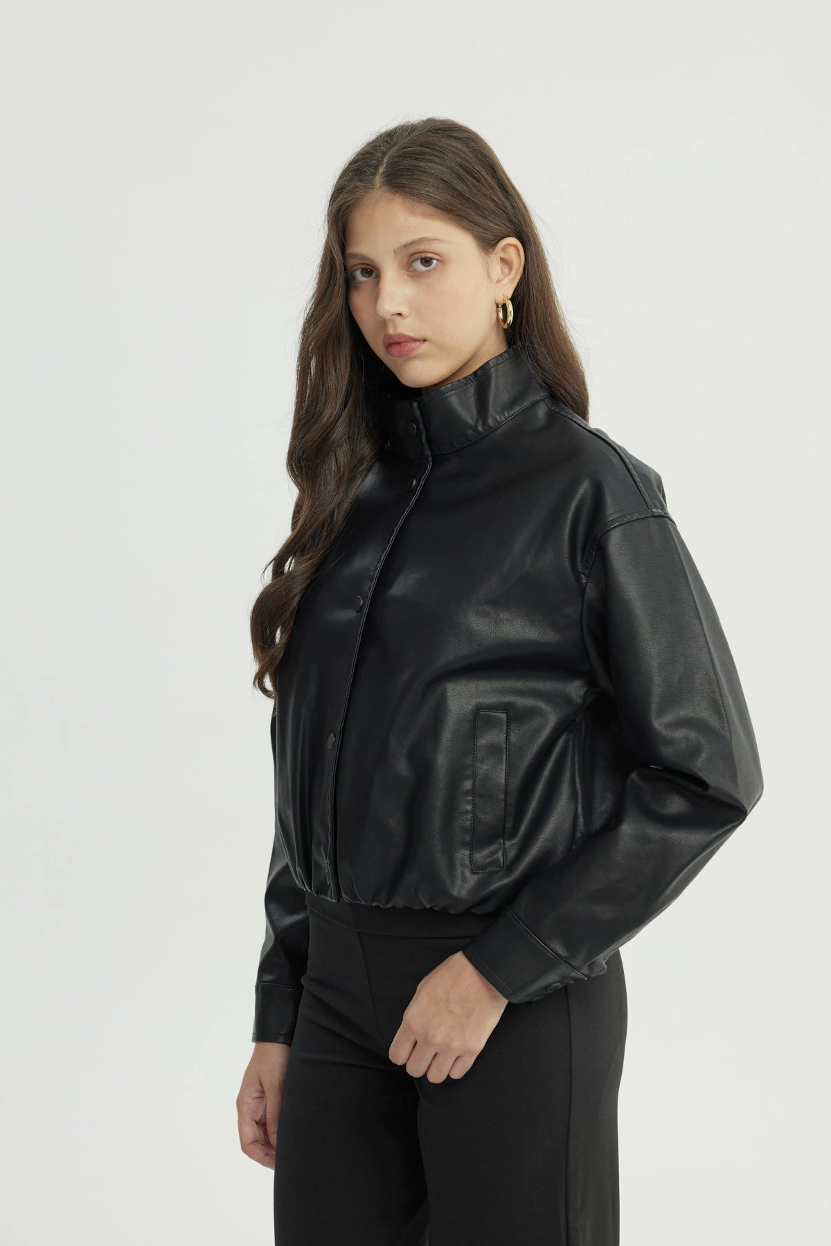 Chaqueta Mujer Regular Negro
