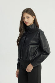 Chaqueta Mujer Regular Negro