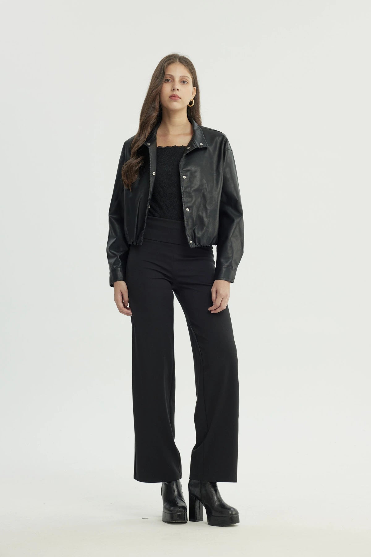 Chaqueta Mujer Regular Negro