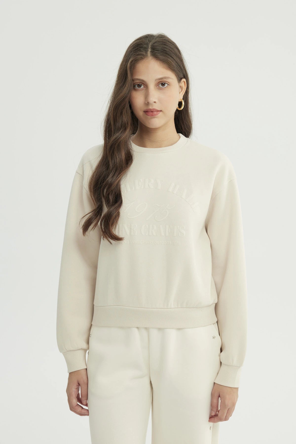 Polerón Mujer Classic Beige Claro