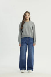 Polerón Mujer Classic Gris