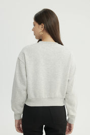 Polerón Mujer Classic Gris Melange