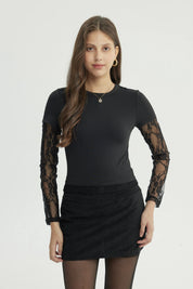 Polera Mujer Ajustado Negro