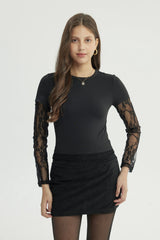 Polera Mujer Ajustado Negro