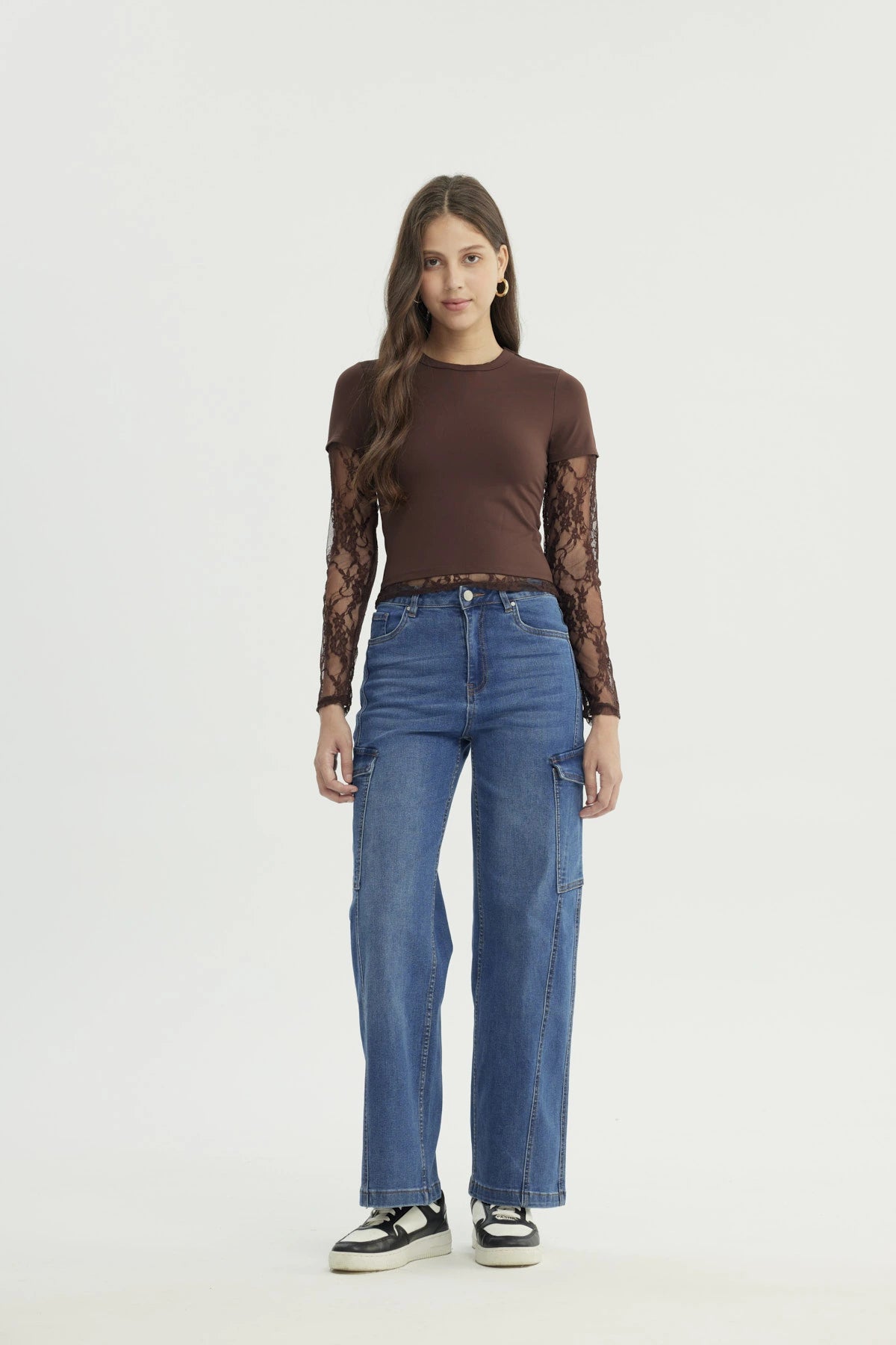 Polera Mujer Ajustado Café