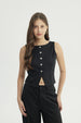 Blazer Mujer Ajustado Negro