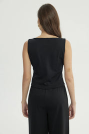 Blazer Mujer Ajustado Negro