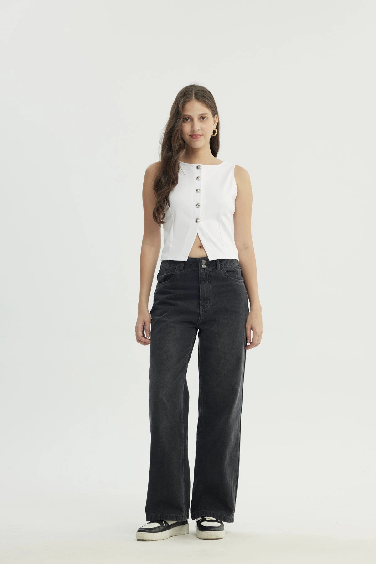 Blazer Mujer Ajustado Blanco
