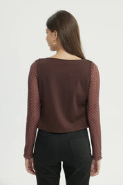 Blazer Mujer Ajustado Chocolate