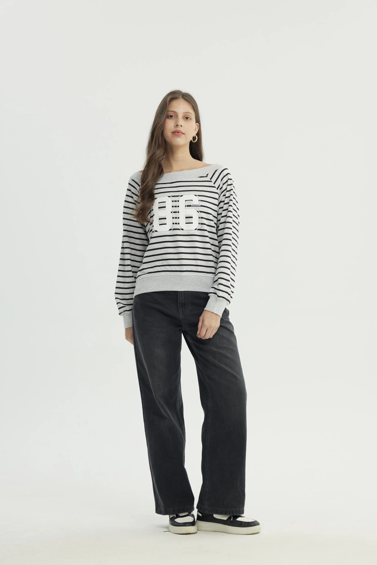 Polerón Mujer Oversize Negro