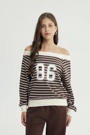 Polerón Mujer Oversize Café