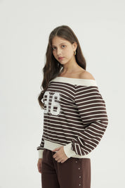 Polerón Mujer Oversize Café