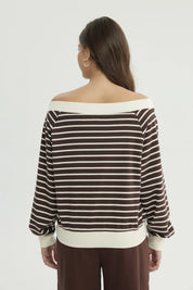 Polerón Mujer Oversize Café