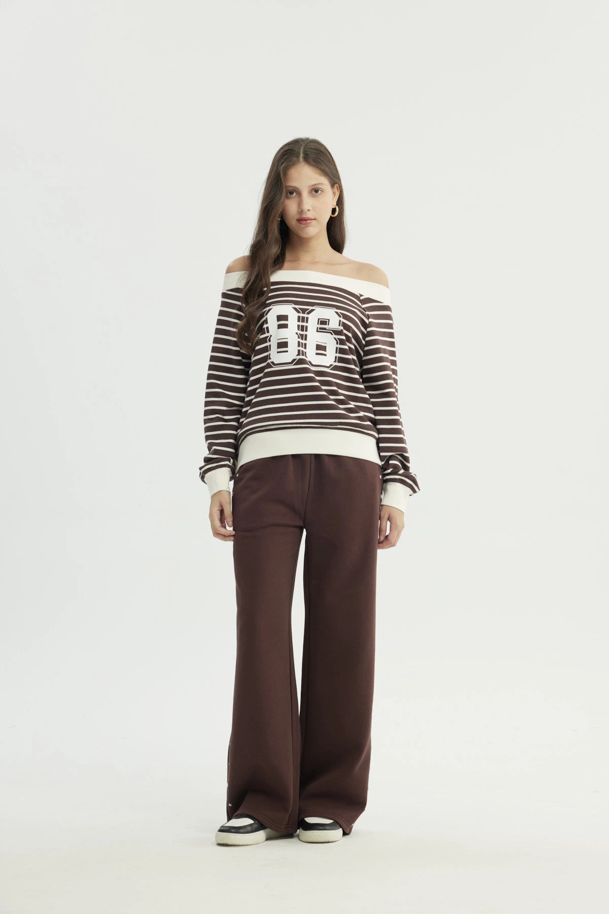 Polerón Mujer Oversize Café