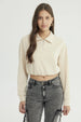 Polerón Mujer Regular Beige Claro