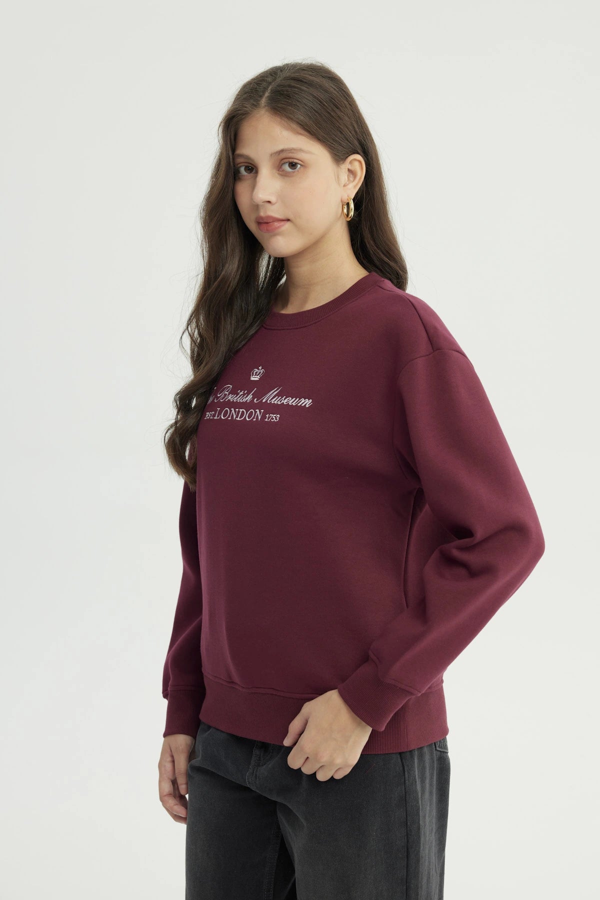 Polerón Mujer Classic Burdeo