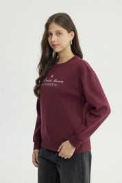 Polerón Mujer Classic Burdeo