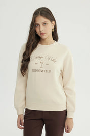 Polerón Mujer Classic Beige Claro