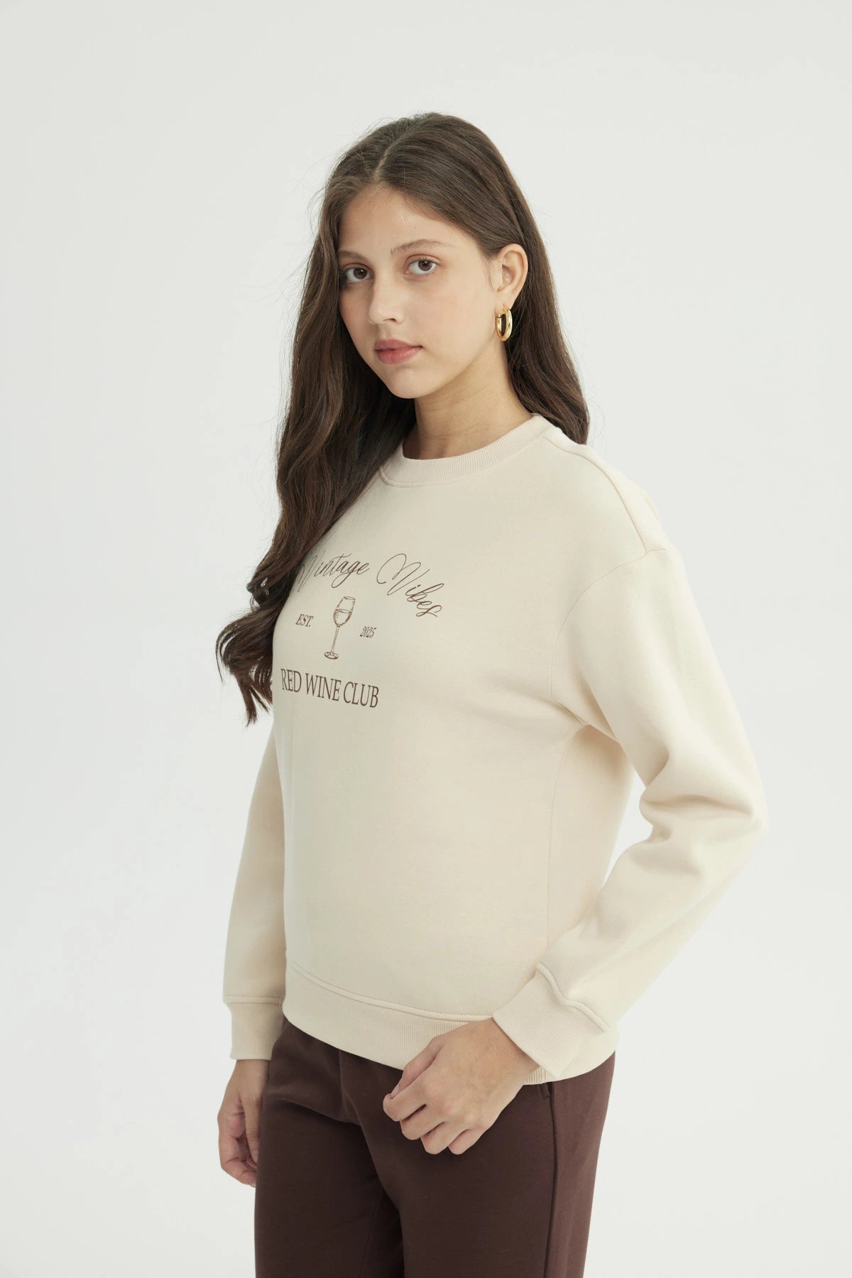 Polerón Mujer Classic Beige Claro