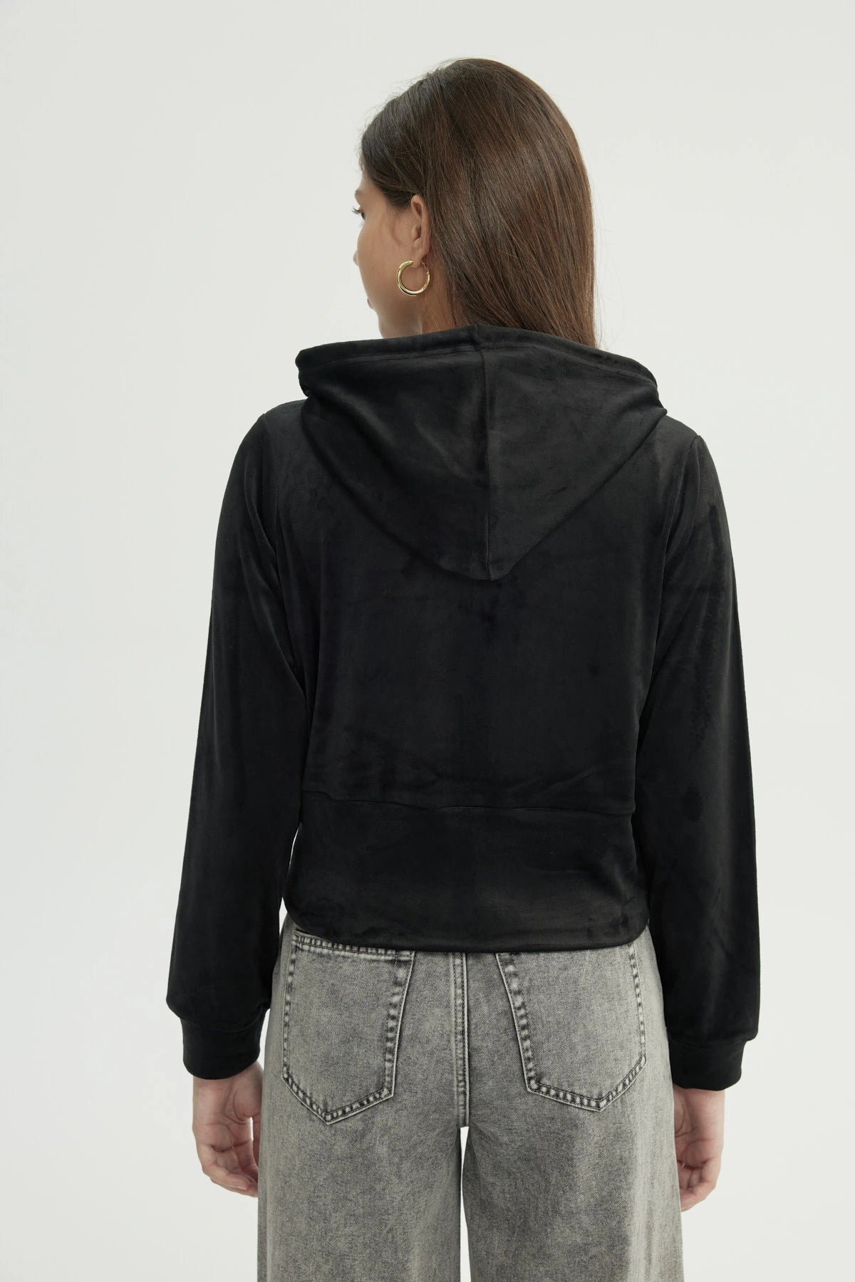 Polerón Mujer Slim Negro