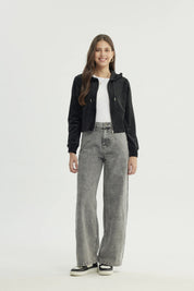 Polerón Mujer Slim Negro