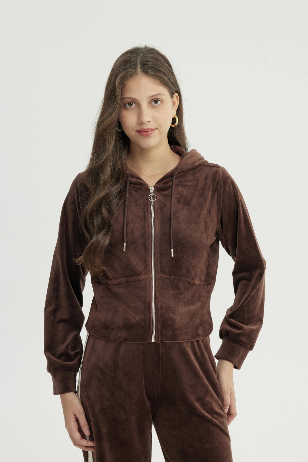 Polerón Mujer Slim Café