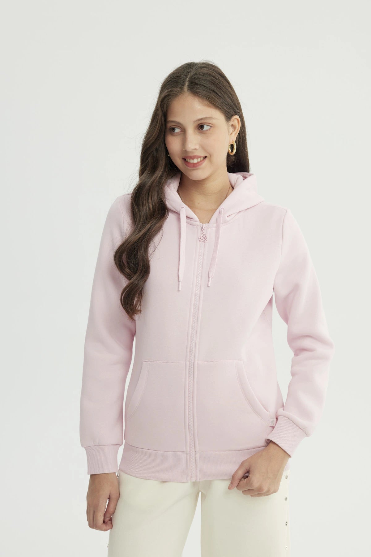 Polerón Mujer Slim Palo Rosa