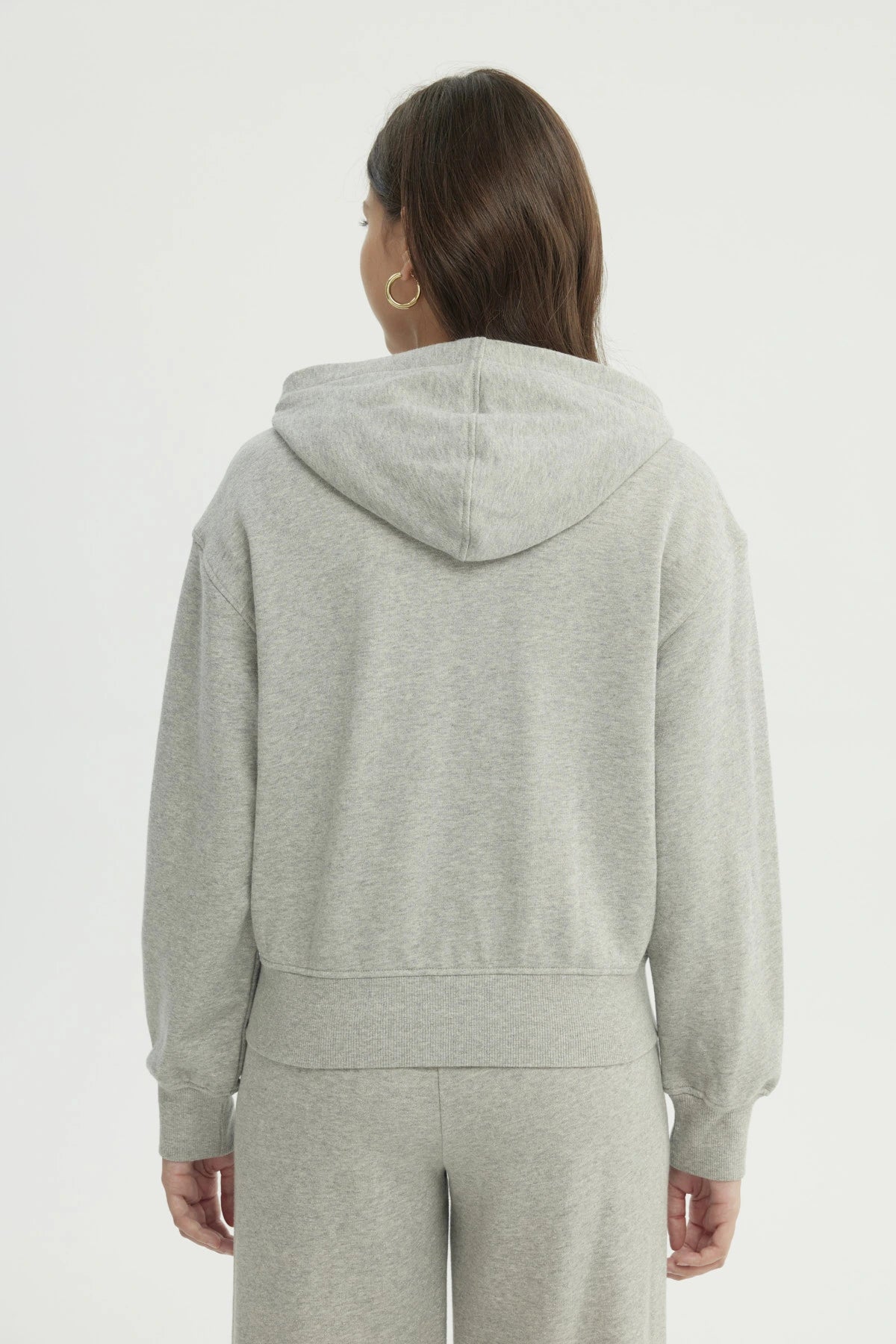 Polerón Mujer Classic Gris Melange