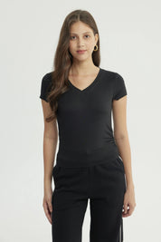 Polera Mujer Slim Fit Negro