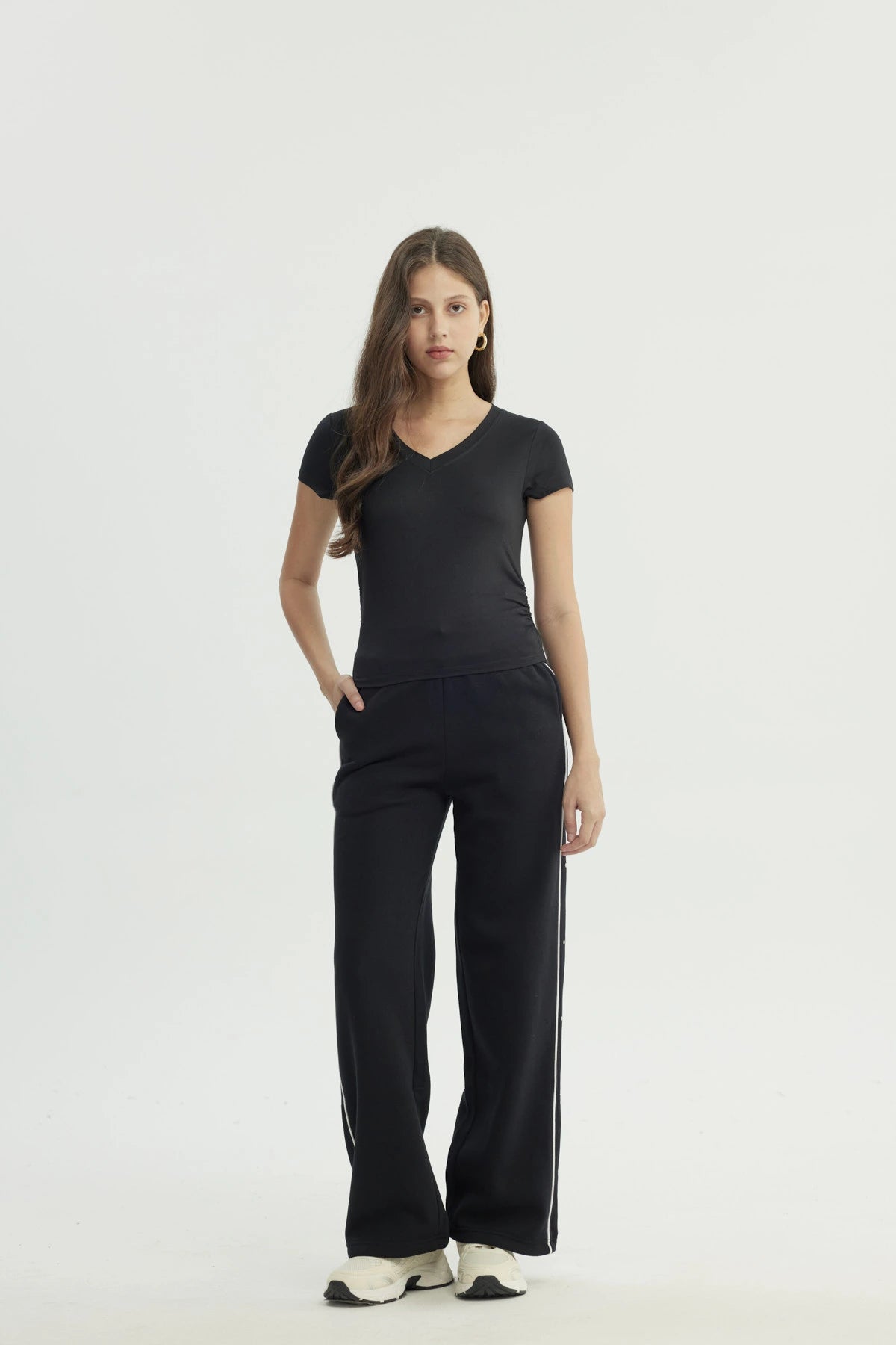 Polera Mujer Slim Fit Negro