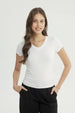 Polera Mujer Slim Fit Blanco